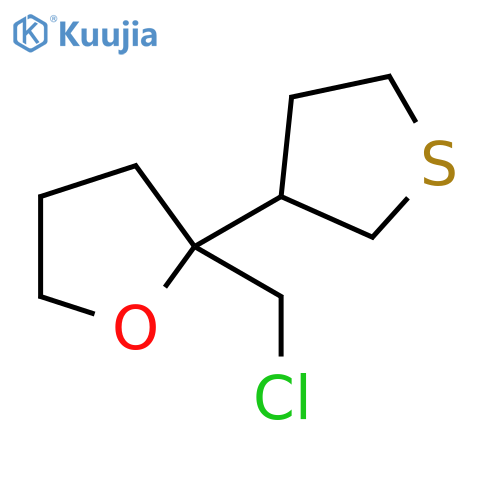 Furan, 2-(chloromethyl)tetrahydro-2-(tetrahydro-3-thienyl)- structure
