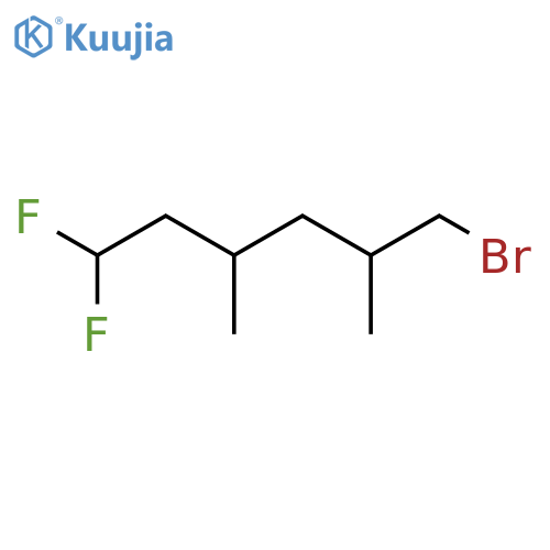 6-Bromo-1,1-difluoro-3,5-dimethylhexane structure