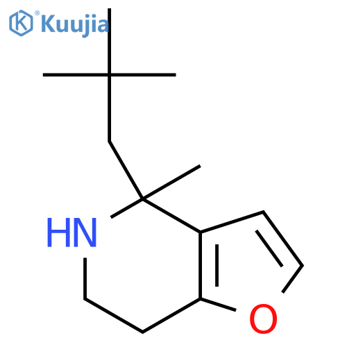 4-(2,2-dimethylpropyl)-4-methyl-4H,5H,6H,7H-furo3,2-cpyridine structure