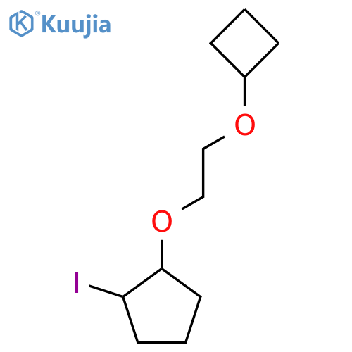 1-(2-cyclobutoxyethoxy)-2-iodocyclopentane structure