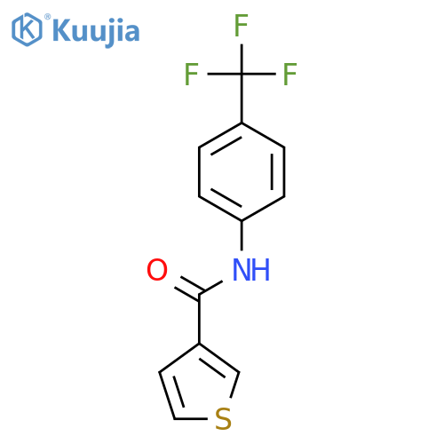 3-Thiophenecarboxamide, N-[4-(trifluoromethyl)phenyl]- structure