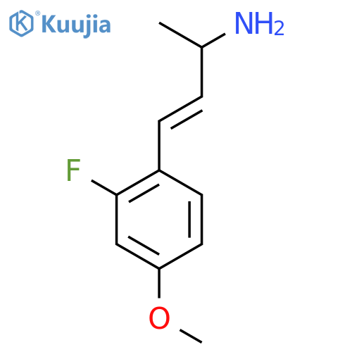 4-(2-fluoro-4-methoxyphenyl)but-3-en-2-amine structure