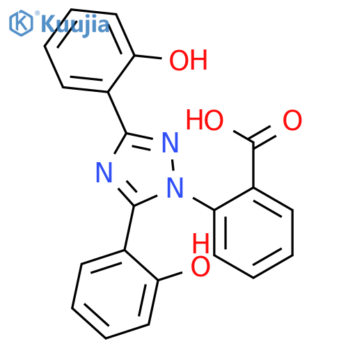 2-3,5-Bis(2-hydroxyphenyl)-1H-1,2,4-triazol-1-ylbenzoic Acid structure