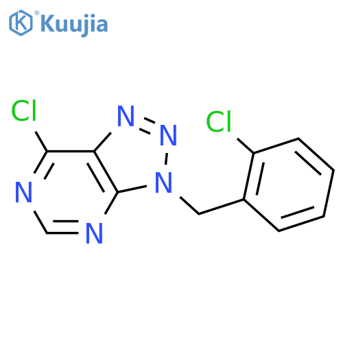 7-chloro-3-(2-chlorophenyl)methyl-3H-1,2,3triazolo4,5-dpyrimidine structure