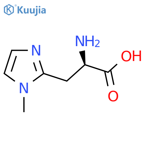 (2R)-2-amino-3-(1-methyl-1H-imidazol-2-yl)propanoic acid structure