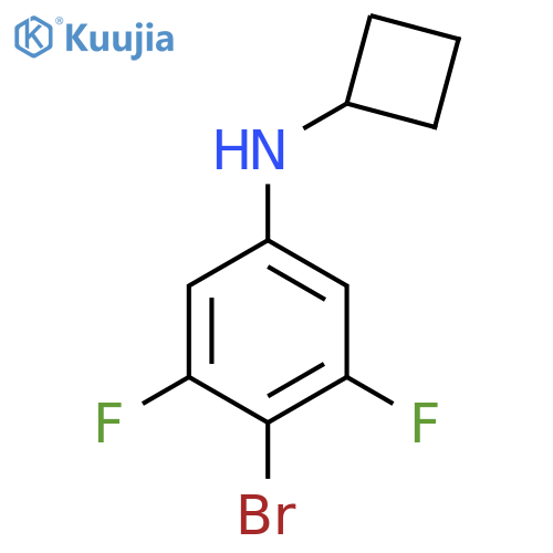 4-Bromo-N-cyclobutyl-3,5-difluoroaniline structure
