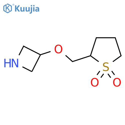 2-(azetidin-3-yloxy)methyl-1lambda6-thiolane-1,1-dione structure