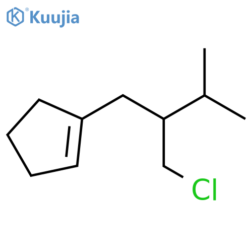 Cyclopentene, 1-[2-(chloromethyl)-3-methylbutyl]- structure