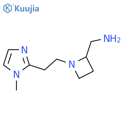 {1-2-(1-methyl-1H-imidazol-2-yl)ethylazetidin-2-yl}methanamine structure