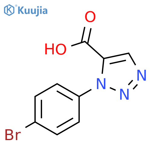 1H-1,2,3-Triazole-5-carboxylic acid, 1-(4-bromophenyl)- structure