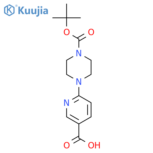 4-(5-Carboxy-pyridin-2-yl)-piperazine-1-carboxylic acid tert-butyl ester structure