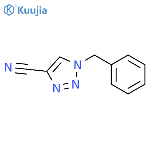 1-benzyl-1H-1,2,3-triazole-4-carbonitrile structure
