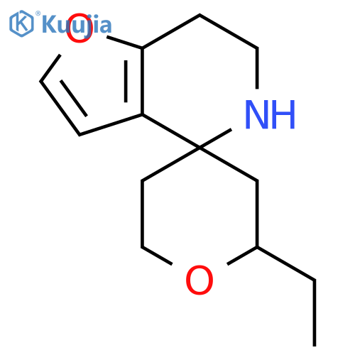 6'-ethyl-6,7-dihydro-5H-spirofuro3,2-cpyridine-4,4'-oxane structure