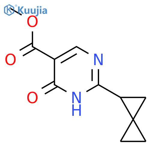 Methyl 6-oxo-2-{spiro[2.2]pentan-1-yl}-1,6-dihydropyrimidine-5-carboxylate structure