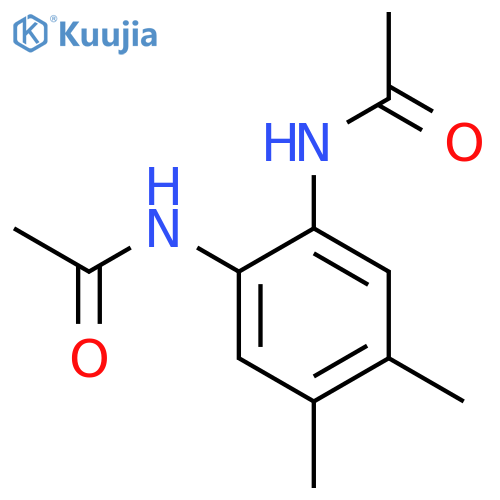 N,N'-(4,5-Dimethyl-1,2-phenylene)diacetamide structure