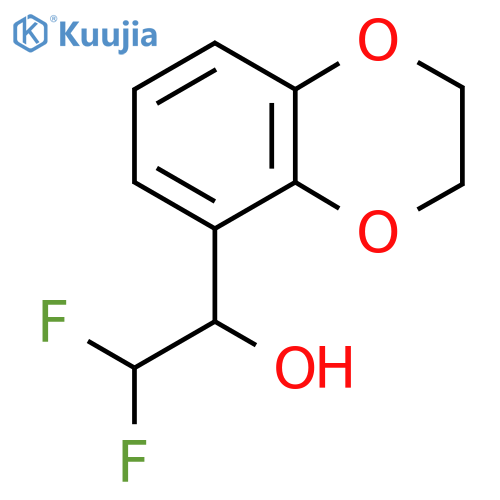 1-(2,3-dihydro-1,4-benzodioxin-5-yl)-2,2-difluoroethan-1-ol structure