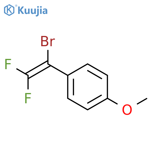 Benzene, 1-(1-bromo-2,2-difluoroethenyl)-4-methoxy- structure