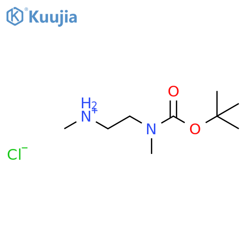 N-methyl-2-(methyl{[(2-methyl-2-propanyl)oxy]carbonyl}amino)ethan Aminium Chloride structure