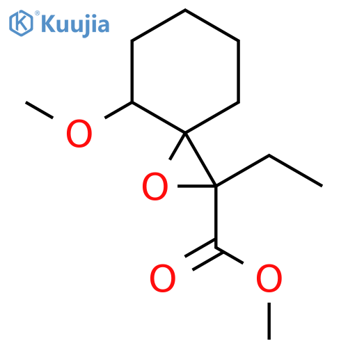 Methyl 2-ethyl-4-methoxy-1-oxaspiro[2.5]octane-2-carboxylate structure