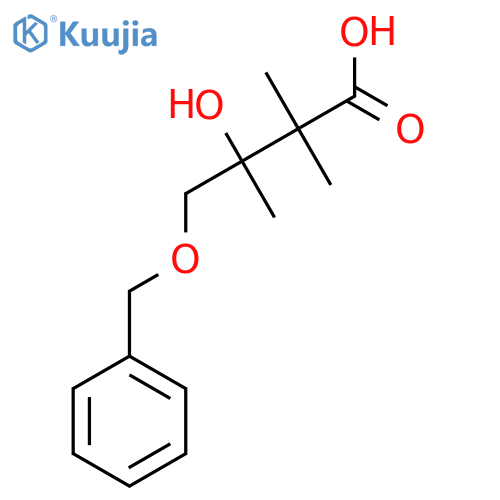 4-(benzyloxy)-3-hydroxy-2,2,3-trimethylbutanoic acid structure