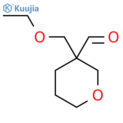 3-(ethoxymethyl)oxane-3-carbaldehyde structure