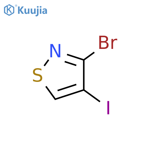 3-bromo-4-iodo-1,2-thiazole structure