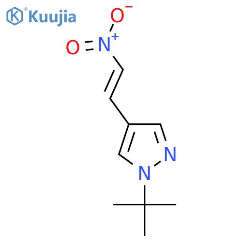 1-tert-butyl-4-(2-nitroethenyl)-1H-pyrazole structure