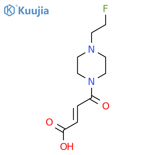 (E)-4-(4-(2-fluoroethyl)piperazin-1-yl)-4-oxobut-2-enoic acid structure