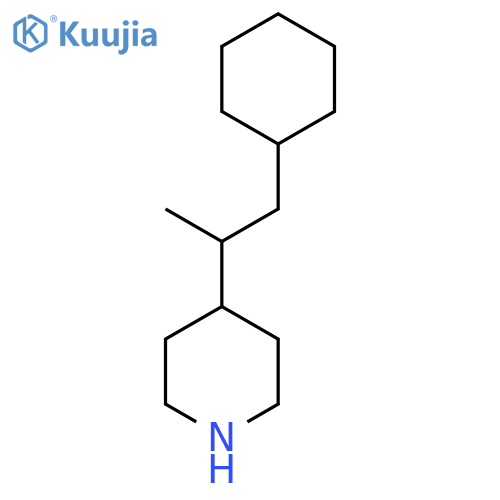 4-(1-cyclohexylpropan-2-yl)piperidine structure