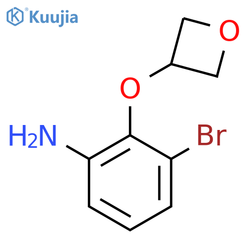 3-bromo-2-(oxetan-3-yloxy)aniline structure