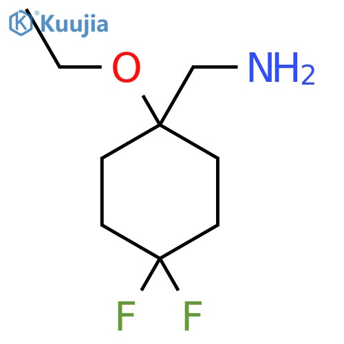 (1-Ethoxy-4,4-difluorocyclohexyl)methanamine structure