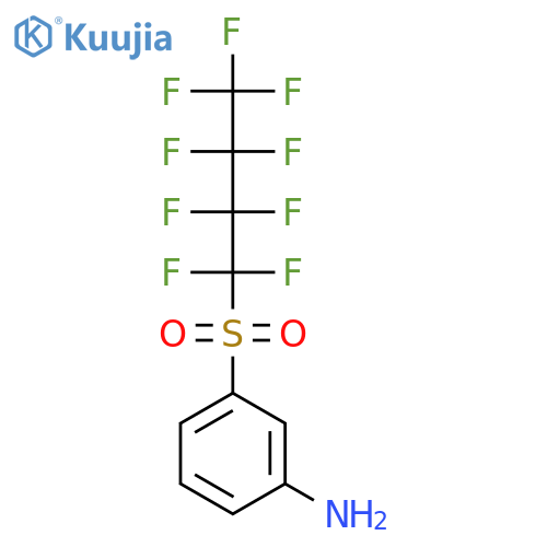 Benzenamine, 3-[(nonafluorobutyl)sulfonyl]- structure