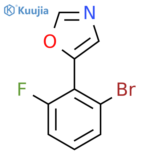 5-(2-Bromo-6-fluorophenyl)oxazole structure