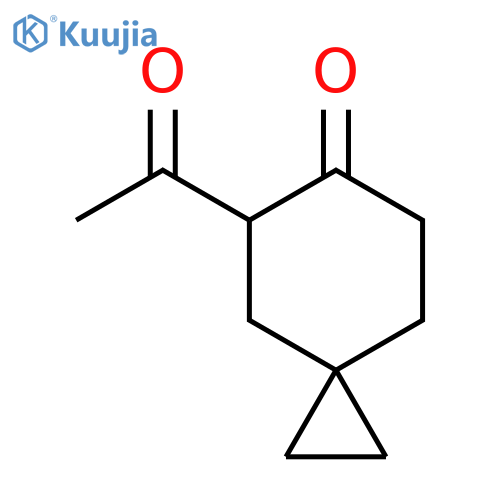 5-acetylspiro2.5octan-6-one structure