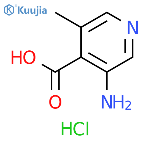 3-amino-5-methylpyridine-4-carboxylic acid hydrochloride structure