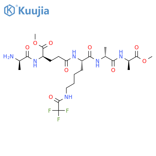 Ala-D-gamma-glu(ome)-lys(tfa)-D-ala-D-ala-ome structure