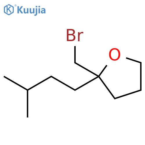 Furan, 2-(bromomethyl)tetrahydro-2-(3-methylbutyl)- structure