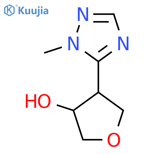 4-(1-methyl-1H-1,2,4-triazol-5-yl)oxolan-3-ol structure