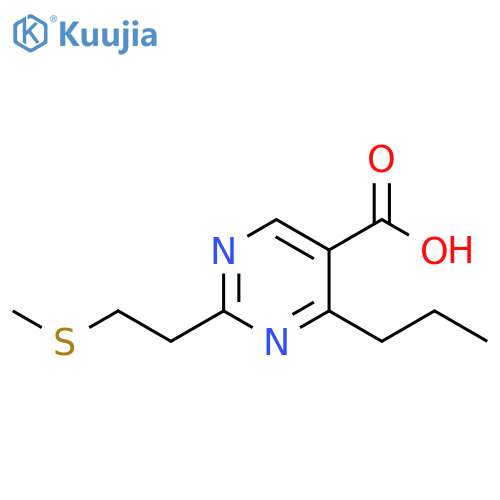 5-Pyrimidinecarboxylic acid, 2-[2-(methylthio)ethyl]-4-propyl- structure