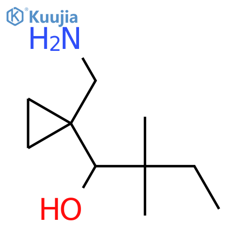 1-[1-(Aminomethyl)cyclopropyl]-2,2-dimethylbutan-1-ol structure