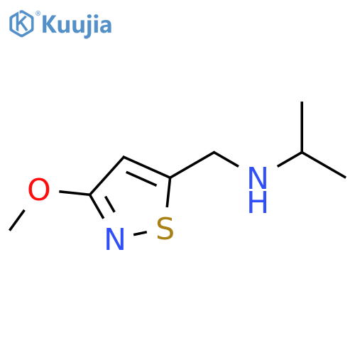 5-Isothiazolemethanamine, 3-methoxy-N-(1-methylethyl)- structure