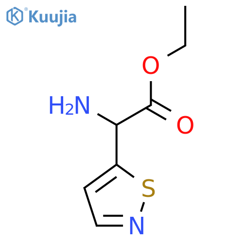 Ethyl 2-amino-2-(1,2-thiazol-5-yl)acetate structure
