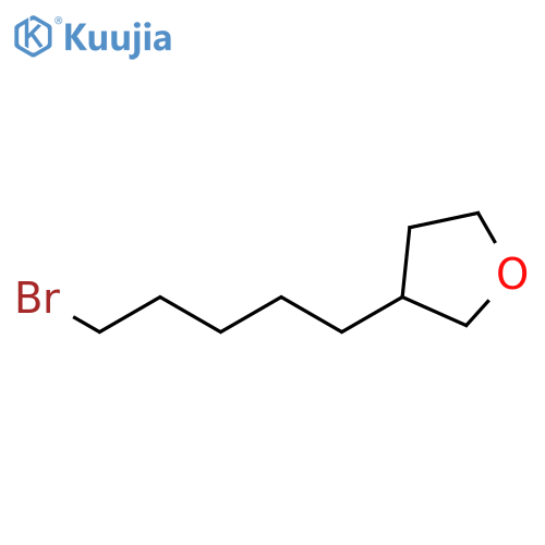 Furan, 3-(5-bromopentyl)tetrahydro- structure