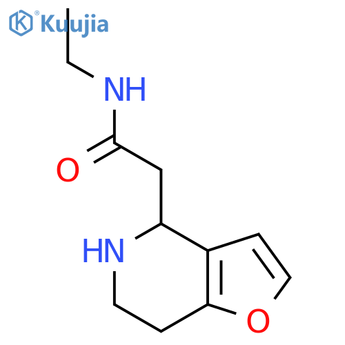 N-ethyl-2-{4H,5H,6H,7H-furo3,2-cpyridin-4-yl}acetamide structure