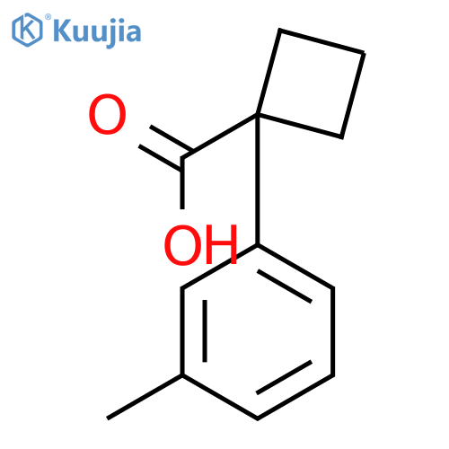 1-(3-Methylphenyl)cyclobutanecarboxylic Acid structure