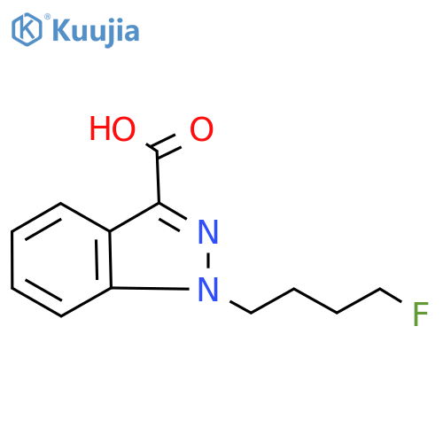 1-(4-fluorobutyl)-1H-indazole-3-carboxylic acid structure