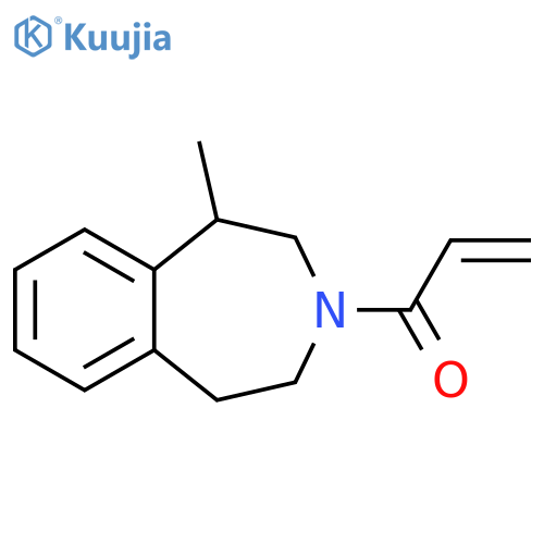 1-(1,2,4,5-Tetrahydro-1-methyl-3H-3-benzazepin-3-yl)-2-propen-1-one structure