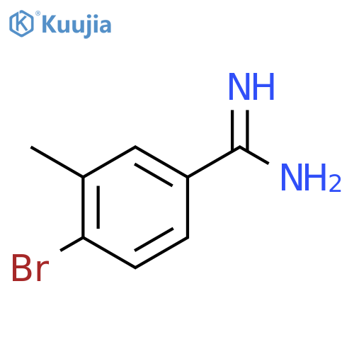 4-Bromo-3-methyl-benzamidine structure