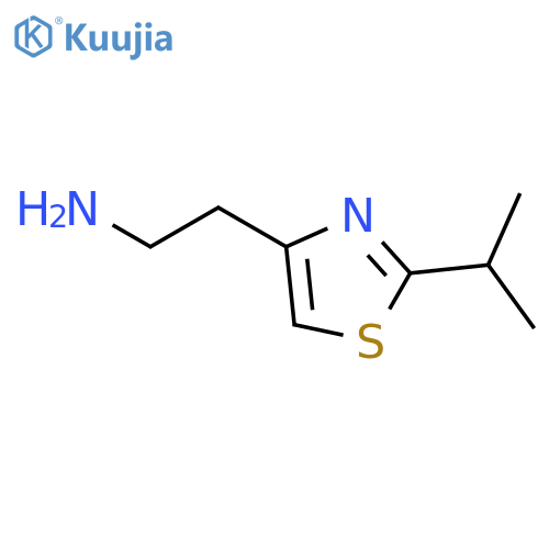 2-(2-isopropyl-1,3-thiazol-4-yl)ethylamine hydrochloride structure
