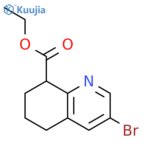 ethyl 3-bromo-5,6,7,8-tetrahydroquinoline-8-carboxylate structure